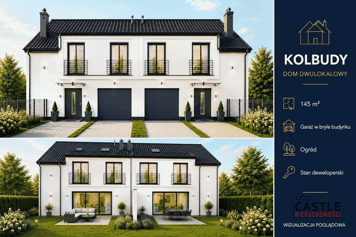 DOM 145 m² Z GARAŻEM I OGRODEM 700 m² | KOLBUDY | BLISKO JEZIORA