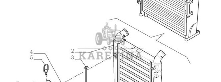 New Holland T6090 Chlodnica posrednia 84214426-1