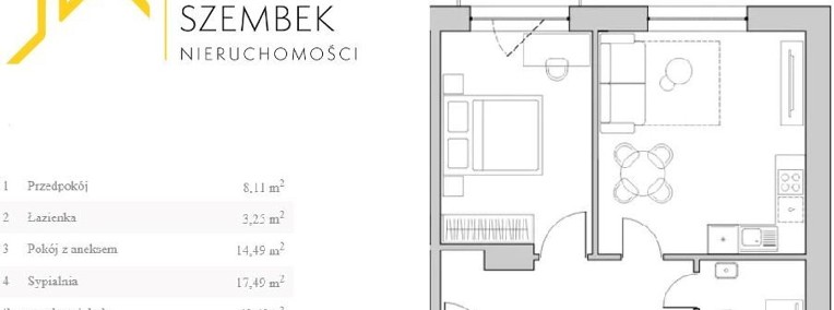 Mieszkanie, sprzedaż, 43.43, Kraków, Podgórze Stare-1