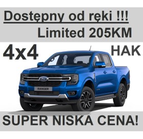 Ford Ranger III Limited 205KM 4x4 Off-Road Technology Niska Cena 2336 zł Od ręki !!