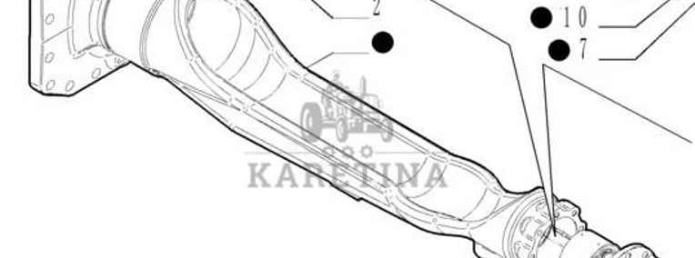 New Holland T7000 T7030 Kompletne Ramię Wspornika Obudowę Podpory Wału Napędowego CZĘŚCI 87536936-1