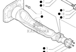 New Holland T7000 T7030 Kompletne Ramię Wspornika Obudowę Podpory Wału Napędowego CZĘŚCI 87536936