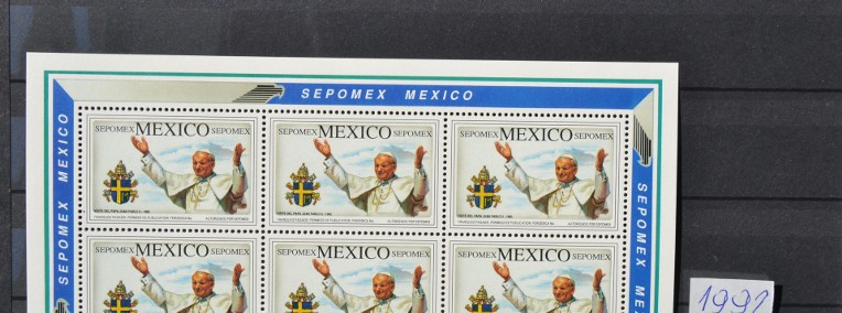 Papież Jan Paweł II Meksyk ** SEPOMEX-1
