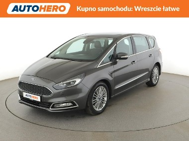 Ford S-MAX 2.0BiTurbo Automat Vignale Panorama Navi Akt.Tempomat Grzana Skóra L-1