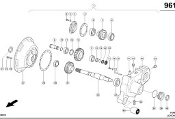 Claas Lexion 600 OBUDOWA PRZEKŁADNI 0007687692 (Przekładnia rozdzielająca)