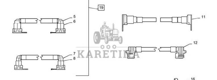 New Holland T6090 T6070 Wąź 84480345-1