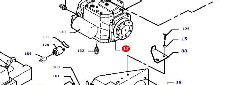 Massey Fergusson MF 30 - pompa hydrauliczna D45161000-1