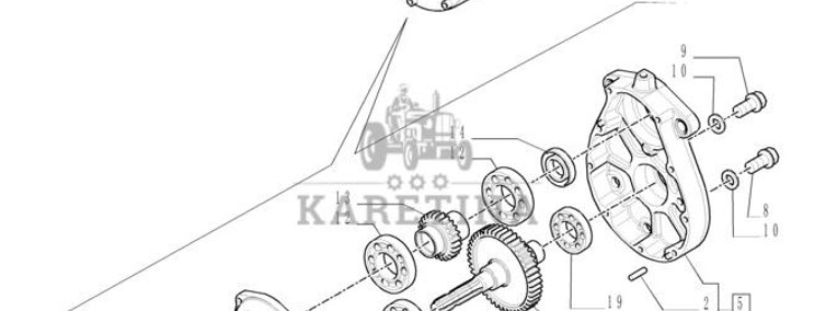 New Holland T6010 T6070 Zespol wom przod 47127612-1