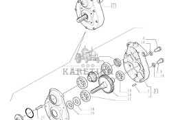 New Holland T6010 T6070 Zespol wom przod 47127612
