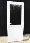 nowe drzwi PVC białe 110x210 biurowe sklepowe, panel, szyba