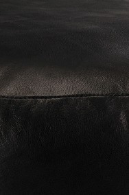 vidaXL Puf, czarny, 60x30 cm, prawdziwa kozia skóra248140-2