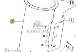 Claas Lexion 8600 8700 8800 Rura Wysypowa CZĘŚCI 0018195551 00 1819 555 1