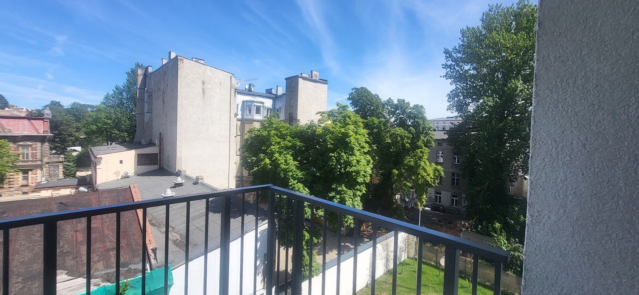 salon z aneksem i sypiania Polesie - Widok 6