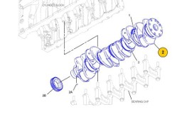 Caterpillar Cat C9 - wał korbowy 261-1544 2611544