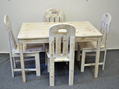 stół i 4 krzesła - komplet jak nowy -1