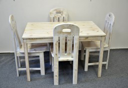 stół i 4 krzesła - komplet jak nowy 