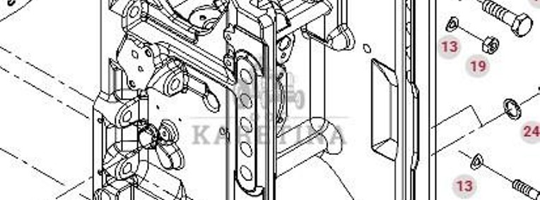Fendt 414 415 Vario Pokrywa Obudowa Mocowanie Osi Tylnej WOM 404150050050 404150050060-1
