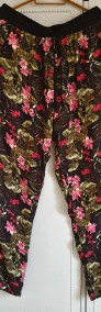 Nowe spodnie haremki Cropp L 40 wzór kwiaty floral exotic lekkie przew-4