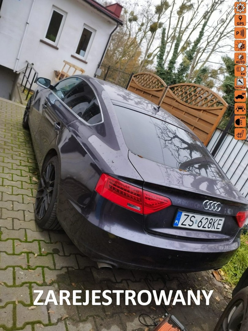 Audi A5 I (8T) Audi A5 2.0 TFSI - Uszkodzony - _ SPORTBACK! Silnik cały!