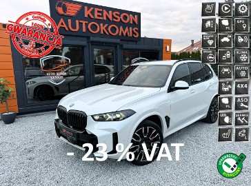 BMW X5 G05 Polski Salon, FV-23%, 1-Wł, Mild Hybrid,M-Pakiet,Kamera 360,Hak,Lase