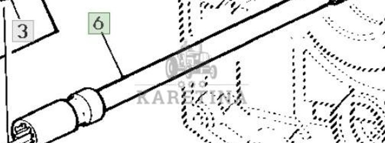 John Deere 6800 6900 Wał Napędowy Skrzyni Biegów CZĘŚCI L110257-1