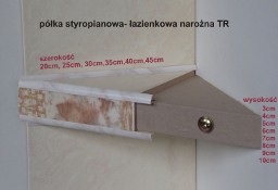 półka styropianowa łazienkowa narożna TR 30x30x4cm 