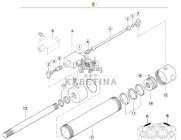 CLAAS Orbis 450 Siłownik Hydrauliczny CZĘŚCI 0004973300 00 0497 330 0