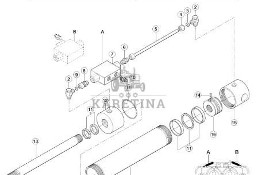 CLAAS Orbis 450 Siłownik Hydrauliczny CZĘŚCI 0004973300 00 0497 330 0