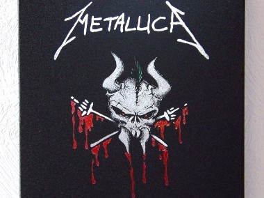 Metallica obraz ręcznie grawerowany w blasze ...-1