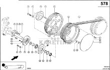 Claas Lexion 580 KOŁO PASOWE 0006676750 (Napęd hybrydowy stopniowy, 2. stopień)