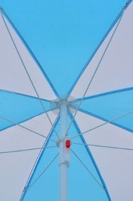 vidaXL Parasol plażowy, niebiesko-biały, 180 cm, tkanina-3