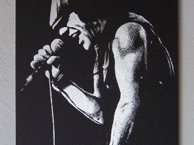 AC/DC Brian Johnson Obraz na blasze ... Grawerka-1