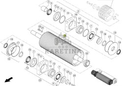Claas Jaguar 970 - corncracker - walec przedni 0001305973