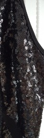 Sukienka Asos Club L XS 34 czarna cekiny obcisła dopasowana-3