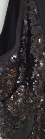 Sukienka Asos Club L XS 34 czarna cekiny obcisła dopasowana-4