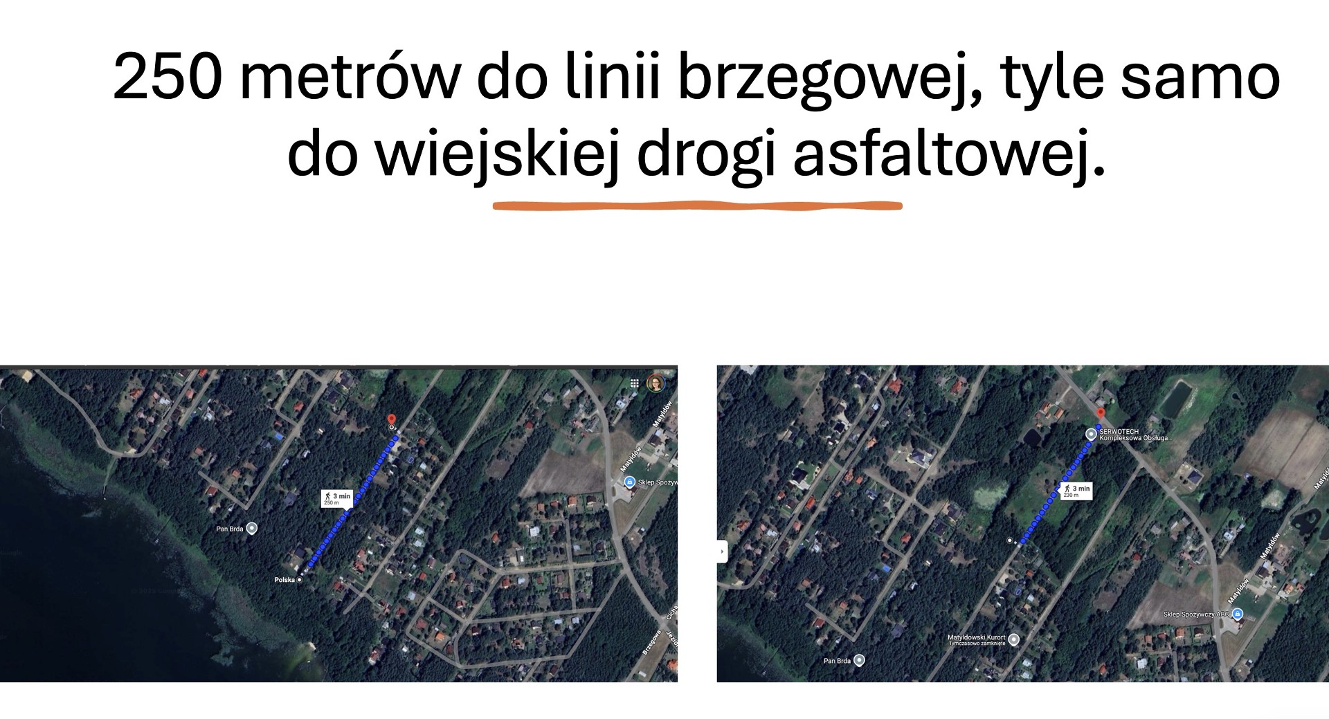 Działka budowlana nad Jeziorem Zdworskim – pohled 2