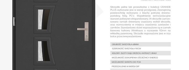 Drzwi wejściowe stalowe SETTO model ARCO PLUS DIP-1