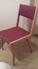 Krzesło drewniane z obiciem, Vintage, do sprzedania
