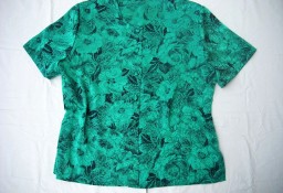Elegancka Koszula Zielona Wytłaczana 44 46