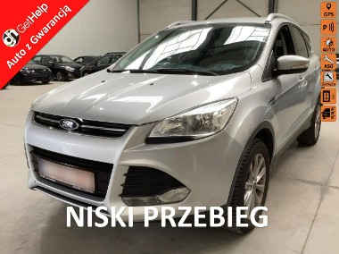 Ford Kuga II Titanium, mocny Diesel, parktronk, nawigacja, hak, hands free, zarej-1