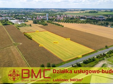 Działka usługowo budowlana Lubliniec 9403m2-1