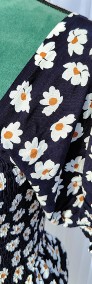 Bluzka hiszpanka top S 36 czarna kwiaty białe BY IC wiskoza lato-4