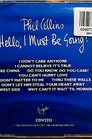 Polecam Kultowy Album CD PHIL COLLINS -Album Hello, I Must Be Going CD-2