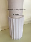 nakładka styropianowa kanelowana na kolumnę, słup 16, 21, 26 cm