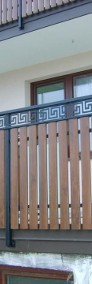 Balustrada ozdobna, sztachety metalowe i wzór grecki-3