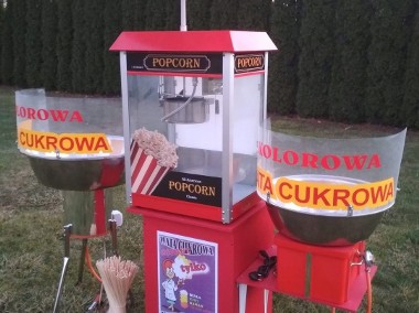 Zestaw maszyn do waty cukrowej i popcornu, Wata cukrowa + Popcorn, ATEST-1