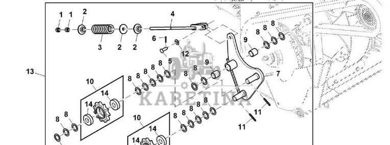 John Deere 960 - Zestaw naprawczy DC220836 (Podbieracz)-1