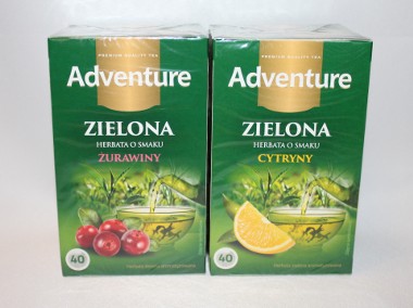  Adventure herbata zielona ekspresowa 40 t. żurawina i cytryna-1