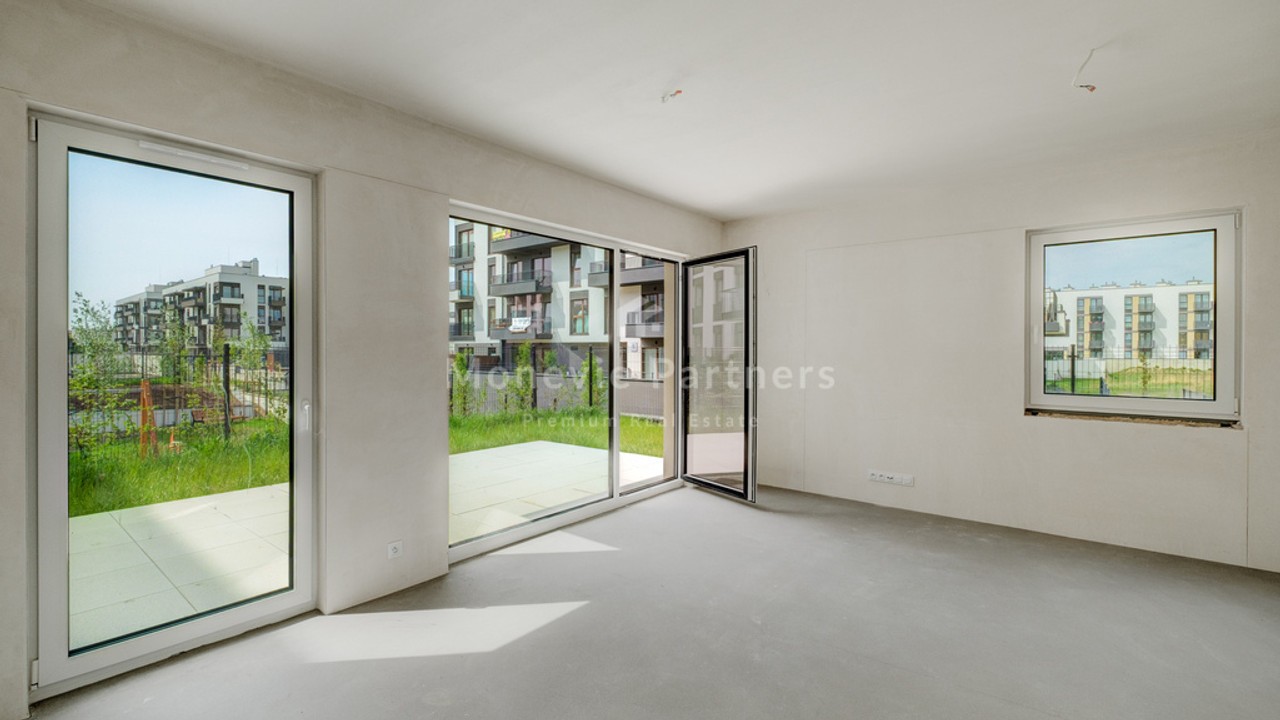 Apartament 2 pok. z dużym ogrodem, wysoki parter