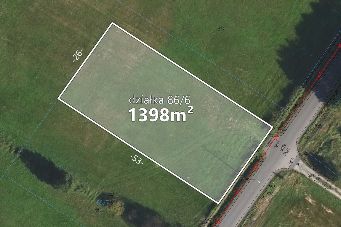 Działka 1398 m² z warunkami zabudowy, gm.Włocławek - Widok 3